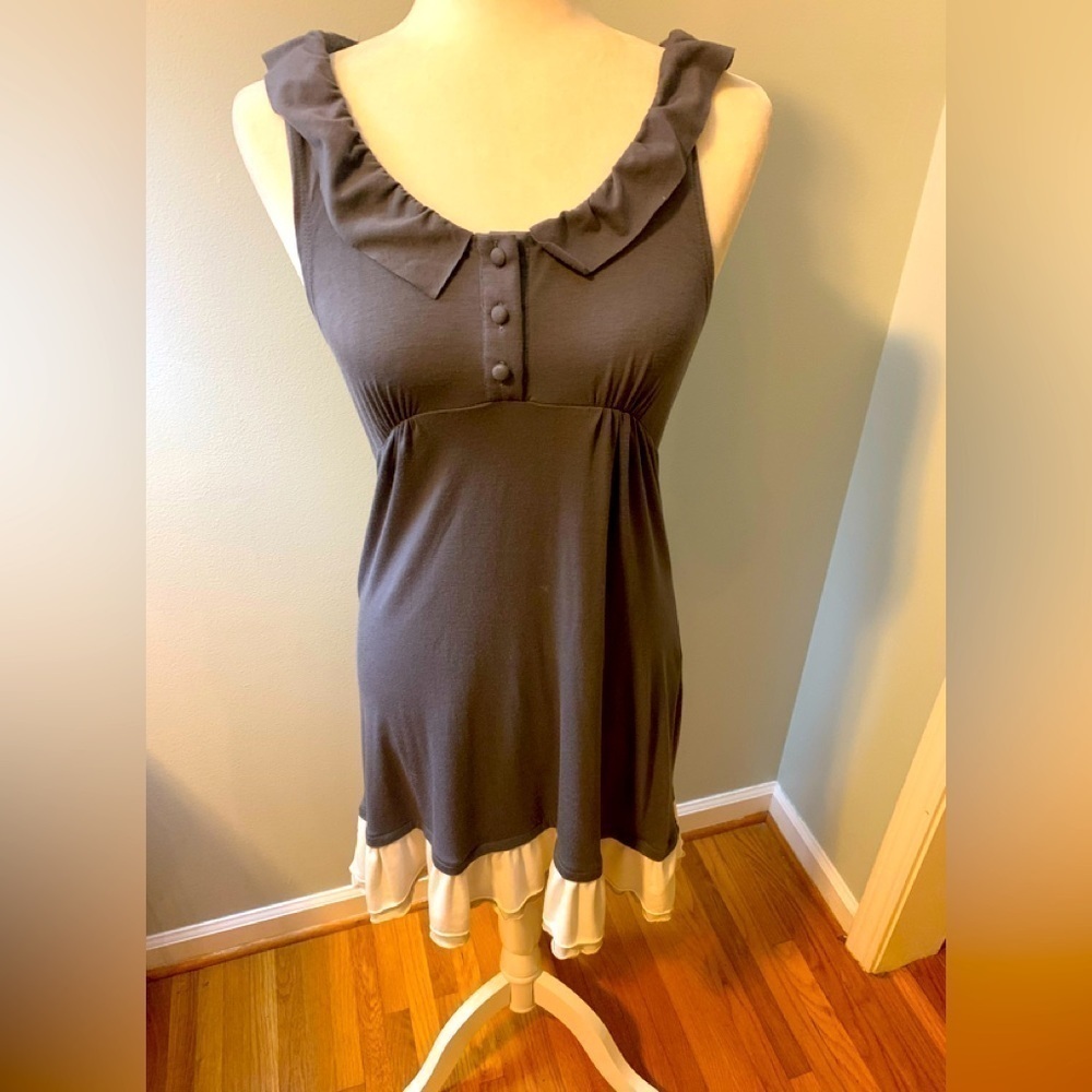 Celebrity Pink gray and cream mini dress, size M